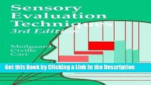 Download Book [PDF] Sensory Evaluation Techniques, Third Edition Epub Online