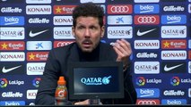 Simeone orgulloso de sus jugadores a pesar del resultado