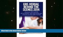 Read Online GRE-Verbal Behind The Scenes: Discover BTS of ETS Full Book