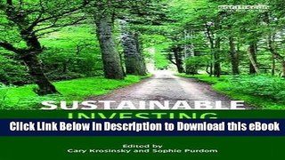 EPUB Download Sustainable Investing: Revolutions in theory and practice Online PDF