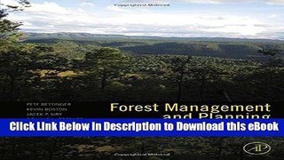[Read Book] Forest Management and Planning, Second Edition Mobi