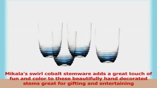 Mikasa Swirl Cobalt Highball Glass Set of 4 20 oz 984df4f5