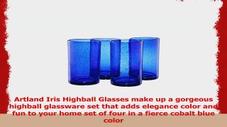 Artland Iris Highball Glasses Cobalt Blue Set of 4 ff5ddc67