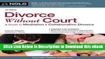 EPUB Download Divorce Without Court: A Guide to Mediation   Collaborative Divorce Mobi