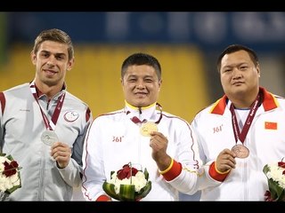 Men's javelin F37 | Victory Ceremony |  2015 IPC Athletics World Championships Doha