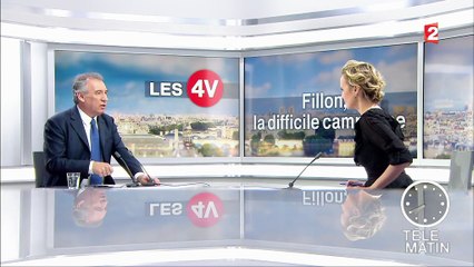 François Bayrou accuse François Fillon d'être "sous l'influence des puissances d'argent" (franceinfo)