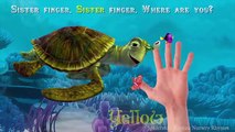 Finding Dory Finger Family Nursery Rhymes Song - Learning Colors for Kids with Finding Dory