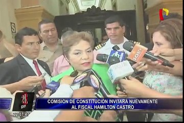 Comisión de Constitución invitará nuevamente a fiscal Hamilton Castro