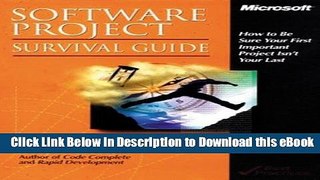 DOWNLOAD Software Project Survival Guide Mobi