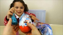 FROZEN Disney Elsa & Anna Surprise Stocking and Maxi Kinder Egg, Surprise Eggs unboxing for Kids