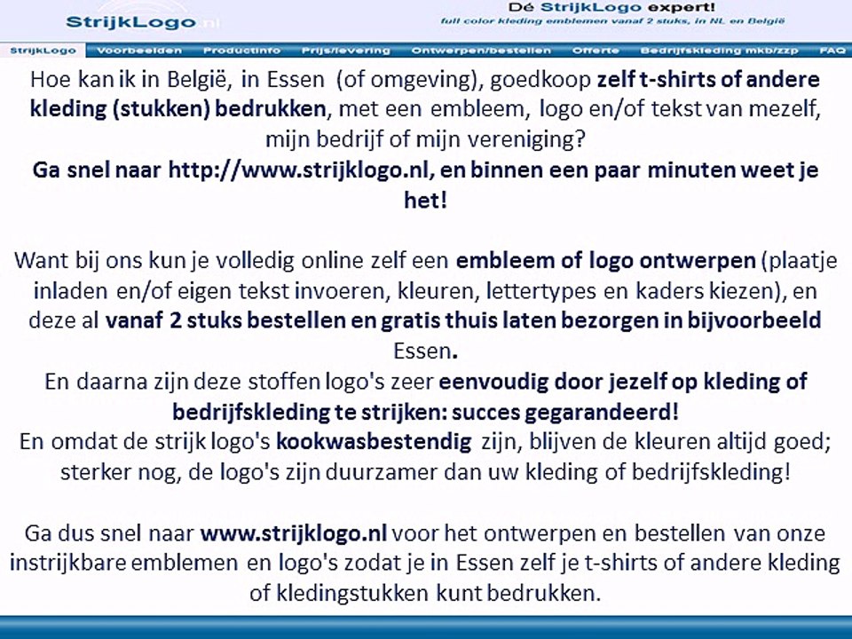 Zelf kleding bedrukken Essen