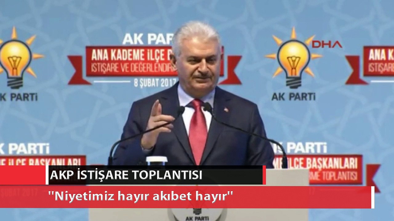 Binali Yıldırım: Niyetimiz hayır akıbet hayır