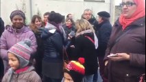 Manifestation contre la fusion des écoles Herriot et Freinet à Soyaux