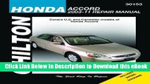 {[PDF] (DOWNLOAD)|READ BOOK|GET THE BOOK Honda Accord Automotive Repair Manual, 2003-2007.