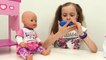 БЕБИ БОН  Эмили заболела ! Как мама для #Куклы Видео с игрушками #BabyBorn Игры доктор #длядетей-wcovZcKtSqM