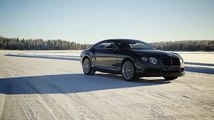 Bentley Continental GT V8 snow drifting