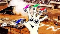 Learn Colors with Monster Trucks | Monster Truck Stunt Videos for Children Animated Surprise Eggs TV