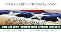 DOWNLOAD Constitutional Law: Governmental Powers and Individual Freedoms (2nd Edition) Mobi