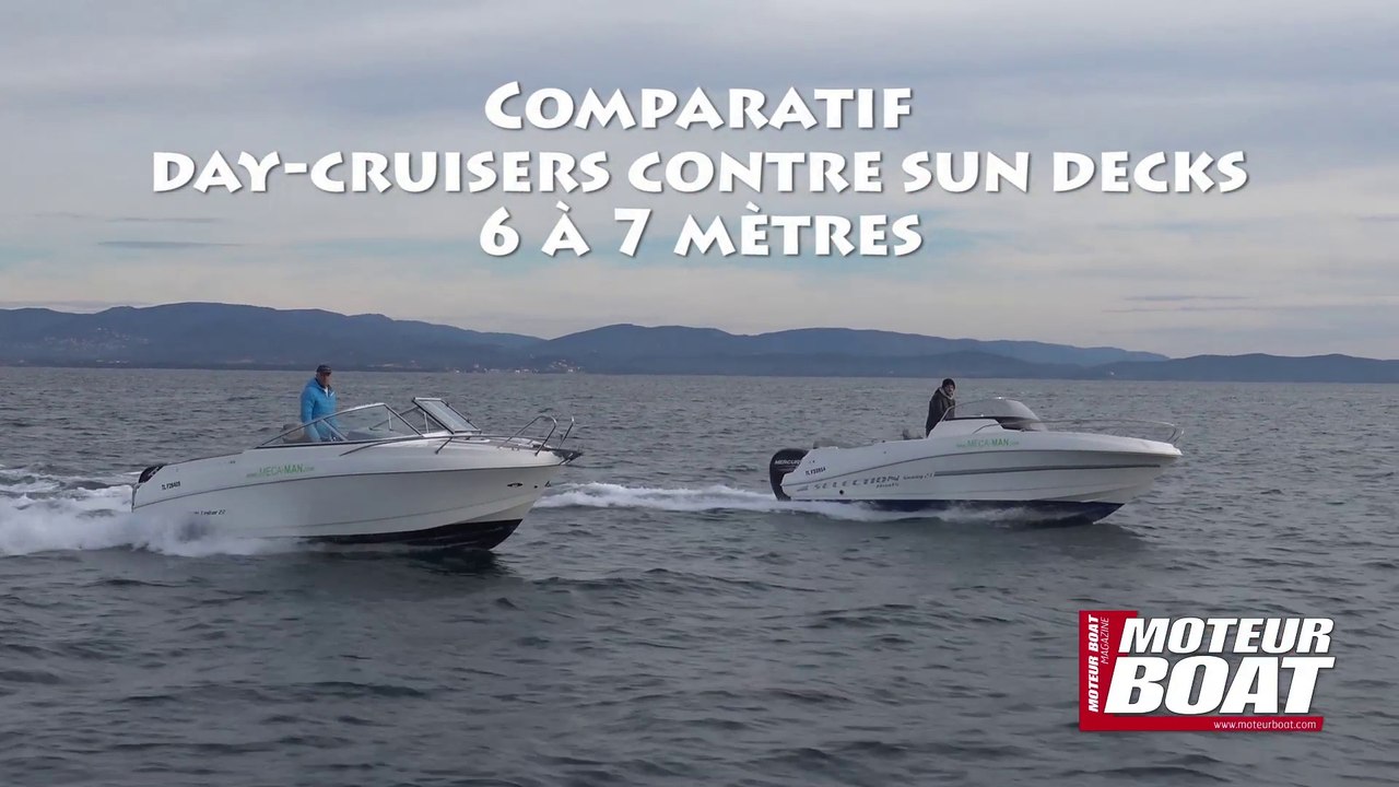 Teaser comparatif day-cruisers et sun decks 6-7 mètres