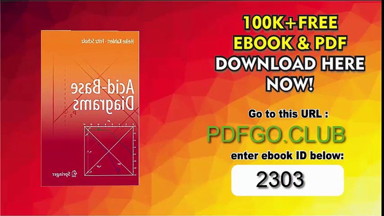Acid-Base Diagrams 2013th Edition