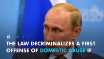 Putin signs law partially decriminalizing domestic violence
