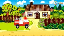 The Red Fire Truck and The Police Car - Cars & Trucks Cartoons - Vehicle & Chi Chi Car for children