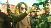 Kangana Ranaut DANCES With Army Soldiers In Jammu and Kashmir  Rangoon Promotions