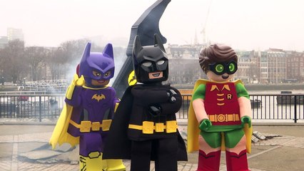 Lego Batarang crash-lands on London's Southbank