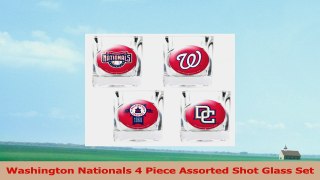 Washington Nationals 4 Piece Assorted Shot Glass Set 920e3d16
