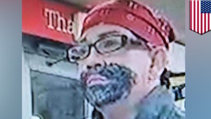 강도, 마스크 대신 매직으로 수염 그리고 강도짓, 경찰은 남자인지 여자인지도 몰라