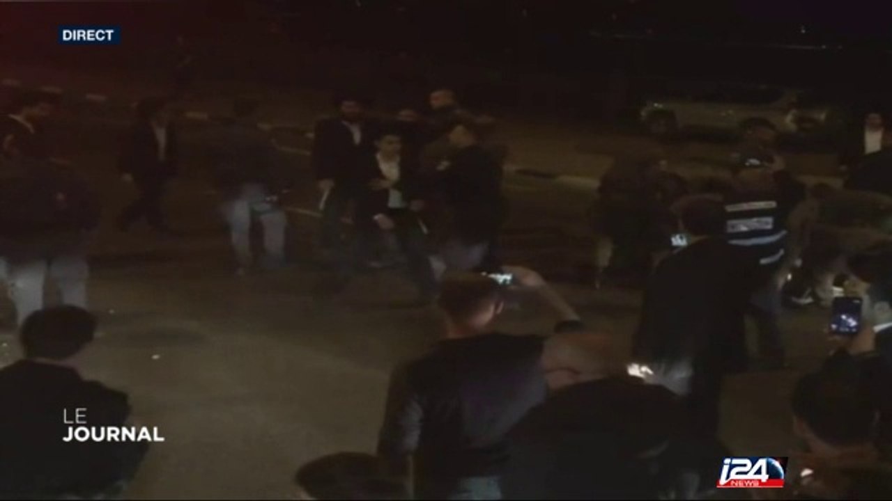 Les juifs orthodoxes dans la rue contre le service militaire