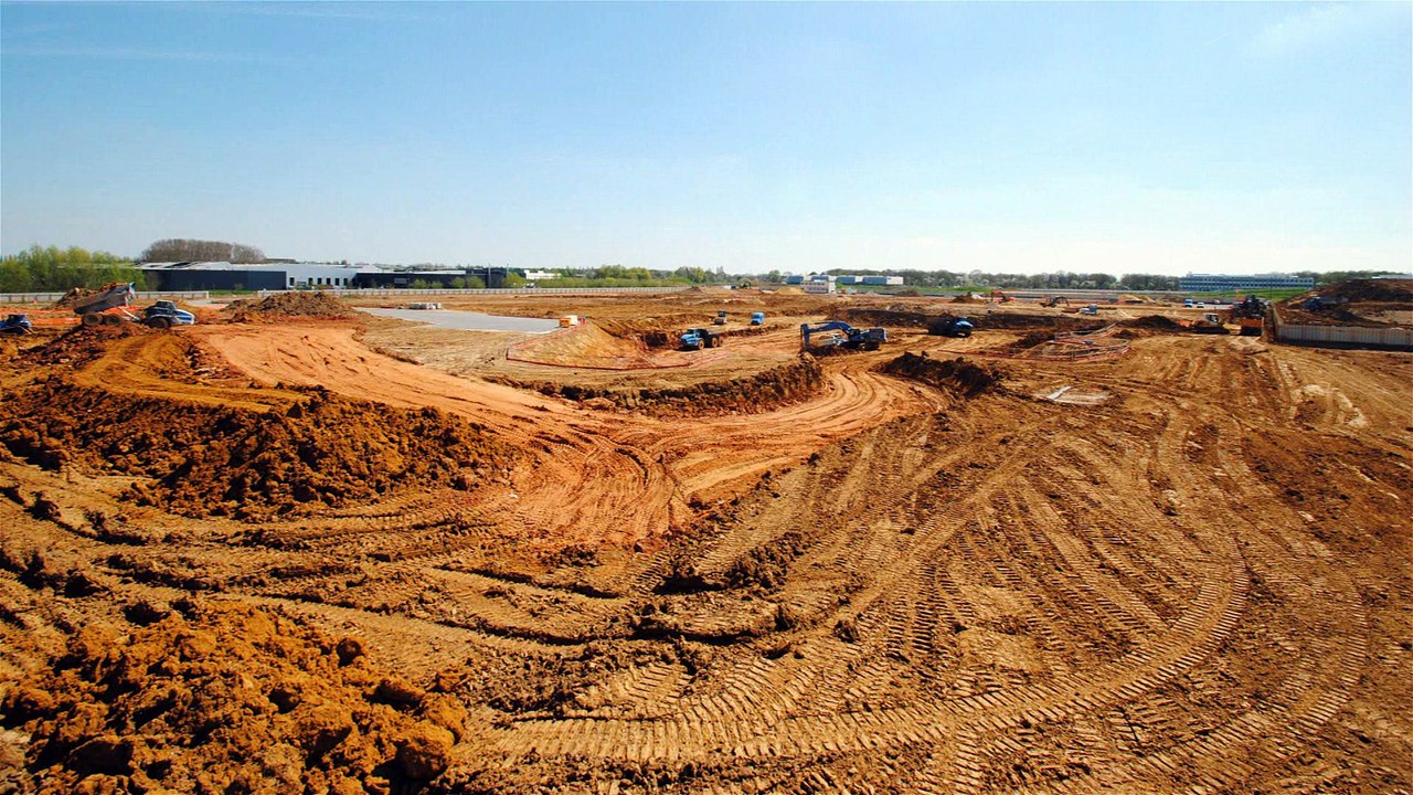 Chantier de EDF Lab à Paris-Saclay