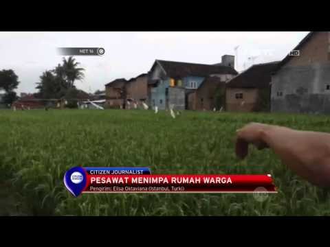 Pesawat Milik TNI AU Jatuh di Malang - NET16