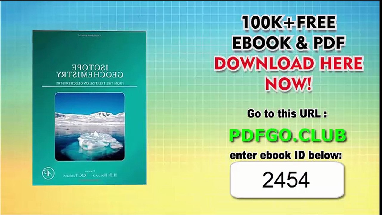 Isotope Geochemistry_ A derivative of the Treatise on Geochemistry 1st Edition