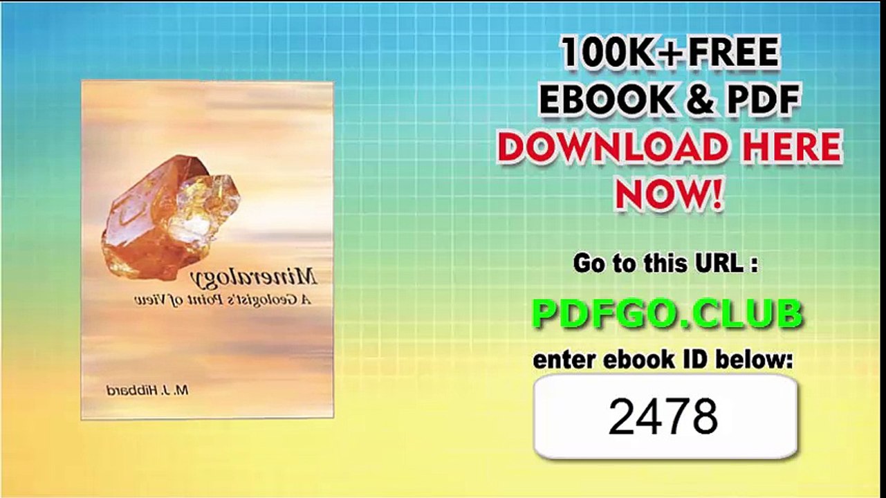 Mineralogy_ A Geologist's Point of View 1st Edition
