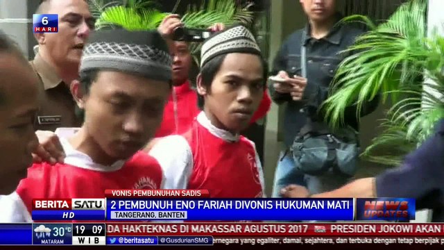 Terdakwa Pembunuh Eno Divonis Hukuman Mati