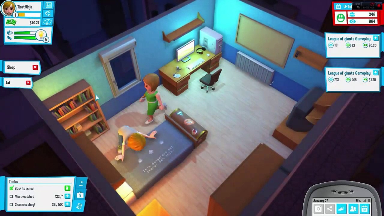 Youtubers Life Episode 1: 1.5x Speed: New Start!