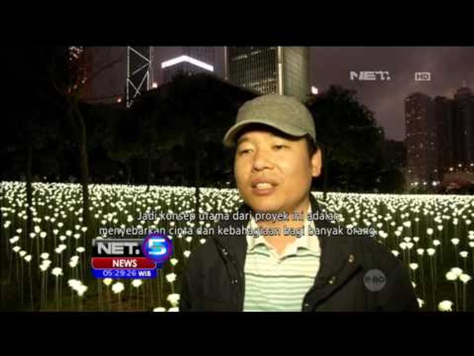 Puluhan Ribu Bunga dari Lampu LED Meriahkan Valentine di Hongkong - NET5