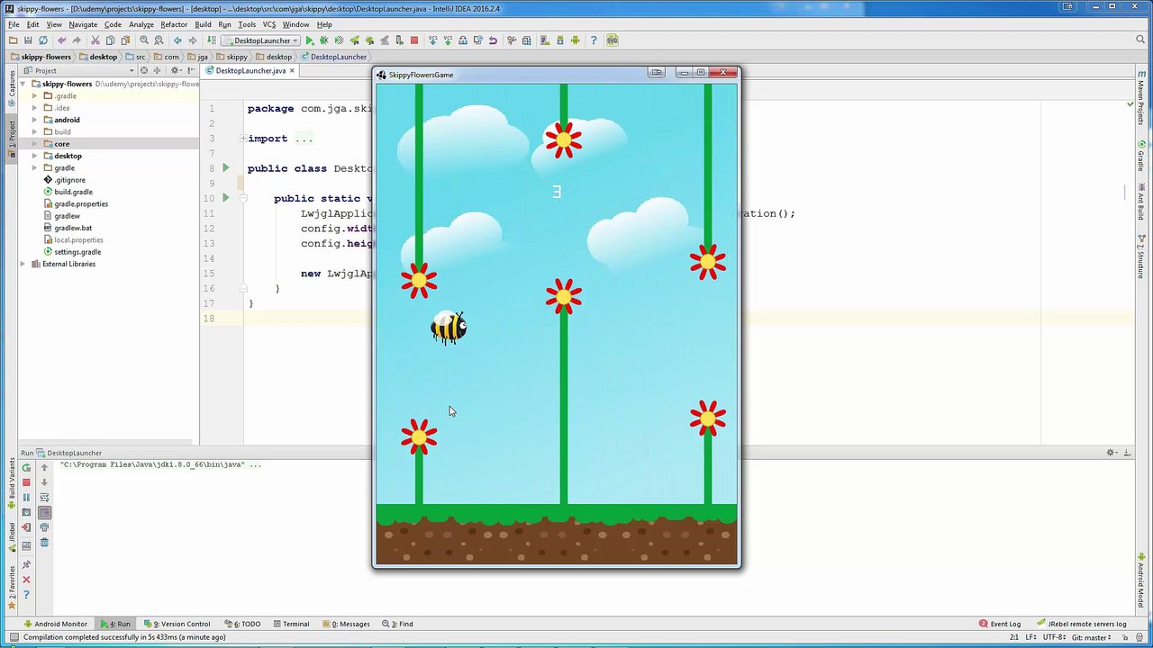 Create Flappy Bird Clone Using LibGDX And Java - 01 Game Preview