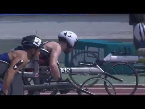 Men's 100m T53 | heat 2 | 2015 IPC Athletics World Championships Doha