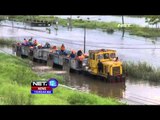 Banjir di Rel Kereta Api dan Jalan Raya Porong - NET12