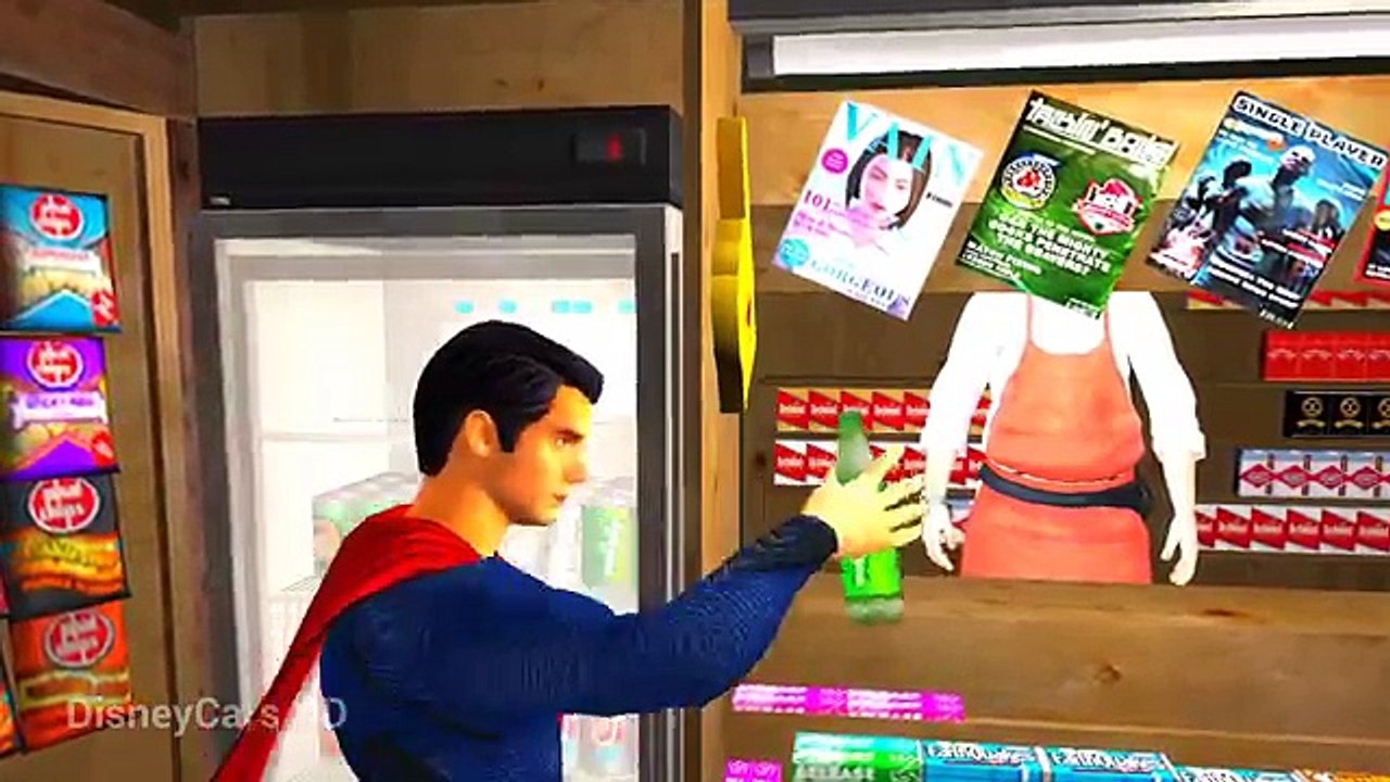 DISNEY CARS SUPERMAN NURSERY RHYMES & LIGHTNING MCQUEEN ( Children Action Songs )