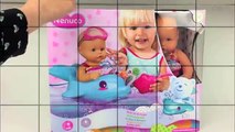 BABY POP FILMPJE LUIER VERSCHONEN BADJE SPEELGOED FILMPJE BABY DOLL NENUCO CHANGE DIAPER BATH TUB