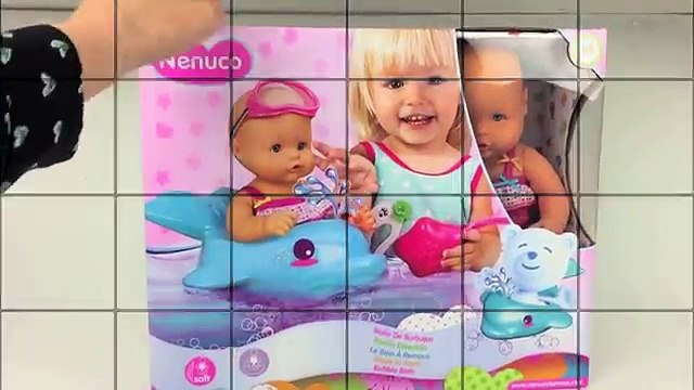 BABY POP FILMPJE LUIER VERSCHONEN BADJE SPEELGOED FILMPJE BABY DOLL NENUCO CHANGE DIAPER BATH TUB