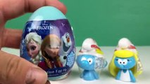 the smurfs surprise eggs smurfette smurf clumsy smurf angry birds frozen eggs park avenue foods