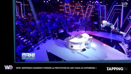 Bertrand Chameroy parodie Lady Gaga au Super Bowl dans OFNI (Vidéo)