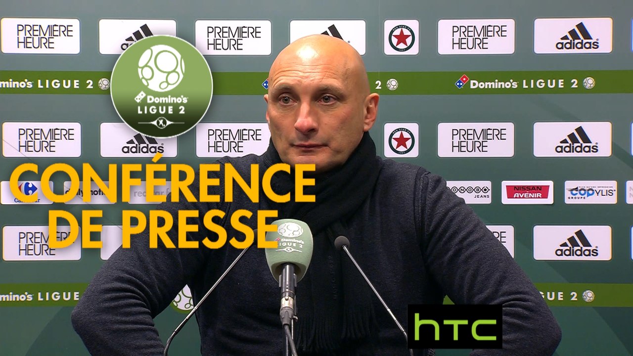 Conférence de presse Red Star  FC - AC Ajaccio (2-0) : Claude ROBIN (RED) - Olivier PANTALONI (ACA) - 2016/2017
