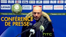 Conférence de presse FC Sochaux-Montbéliard - AJ Auxerre (0-1) : Albert CARTIER (FCSM) - Cédric DAURY (AJA) - 2016/2017