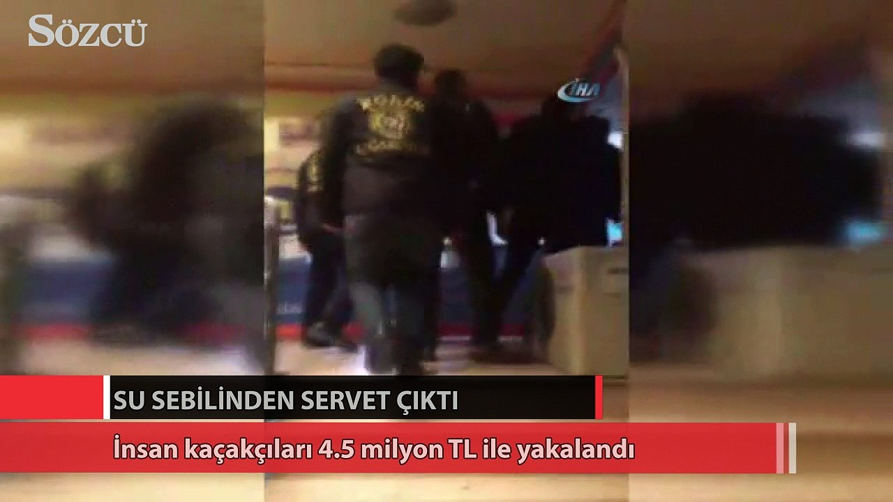 Su sebilinden servet çıktı!