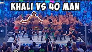 WWE The Great Khali vs 40 Man | OMG The largest Battle Royal Ever | Full Fight